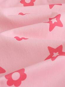 Cozy Pixies Áo khoác cardigan dài tay họa tiết trái tim đa năng cho bé gái mùa thu/đông - Hồng - Xem 5