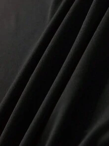 EMERY ROSE Plus Horse Printed Casual Long Sleeve T-Shirt Graphic Tees Women Tops For Spring - Black - View 4