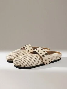 Solecia Women's Thick Sole Slip-On Mule Shoes, Closed Toe, Autumn/Spring