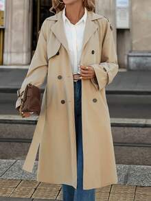 SHEIN Clasi Plus Size Casual Double-Breasted Trench Coat, Plush Lining, Autumn/Winter,Camel,Comfortable And Warm From The Cold,Comfortable And Warm From The Cold,2025 New,Plus Size Women Long Sleeve Pockets Casual Coat,Fall Women Clothes, Winter Clothes For Women,Vintage,Going Out Outfits,Fall Outfits,Trench Coat,Winter For Women,Fall Clothes Plus Size, Office Outfits For Women,Fall Outfits For Women,Classy Outfits For Women,Women's Fall Clothes,Office,Halloween,Halloween Costumes,Halloween Clothes,Halloween Clothes Women,Fall Tops,Old Money Style Women,Fall Clothes For Women,Winter Clothes For Women,Women's Winter Coat,Women's Winter Coat,2025 New - Camel - View 7