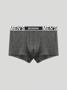 SHEIN 5件套男士字母松紧腰休闲平角内裤 - 彩色 - 查看 6