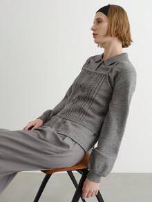 FRIFUL Women's Solid Dark Grey Turtleneck Long Sleeve Knit Cardigan With Loose Fit Camisole, Casual Versatile Sweater Set, Autumn