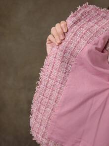 Lilora Women's Elegant Plaid Long Sleeve Single-Breasted Overcoat, Autumn/Winter Officeelegance Old Money,Concert,Tweed,ملابس شتوية للنساء