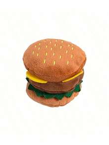Plush Squeaky Dog Toys, Durable Chew Toys For Dogs Teeth Cleaning, Hamburger, Fried Chicken, Fries, Pizza Shaped Pet Toys For Dog Play And Stress Relief - Multicolor - View 27