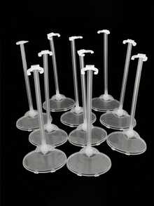 5/10/20 pezzi Supporto espositivo trasparente | Robusto e moderno | Senza alimentazione elettrica - Ideale per decorazione domestica e d'ufficio, supporto per statuine e bambole