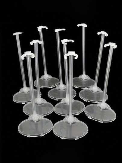 5/10/20 pezzi Supporto espositivo trasparente | Robusto e moderno | Senza alimentazione elettrica - Ideale per decorazione domestica e d'ufficio, supporto per statuine e bambole