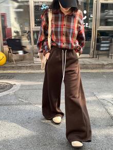 DAZY 女士宽松休闲韩版街头潮流运动裤，秋冬女式慢跑裤