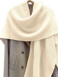 EMERY ROSE Women's Casual Versatile Commuting Solid Color Batwing Sleeve Cardigan - Apricot - View 5