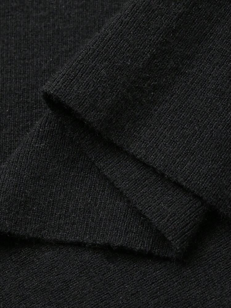 Elegant Color Block Patchwork 2 In 1 Sweater Dress, Suitable For New Year, Christmas, Wedding, Party, Formal Occasions, Autumn/Winter