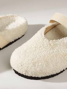 Solecia 女式厚底一脚蹬穆勒鞋，包头，春秋季休闲乐福鞋 - 米色 - 查看 5