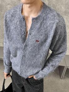 SWAVVY Manfinity Brand - New Men's Casual Front Button Cardigan, Autumn/Winter