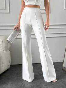 SHEIN Tall Maglione in maglia casual ampio con collo rotondo, maniche a giro e decorazione a fiocco per donna