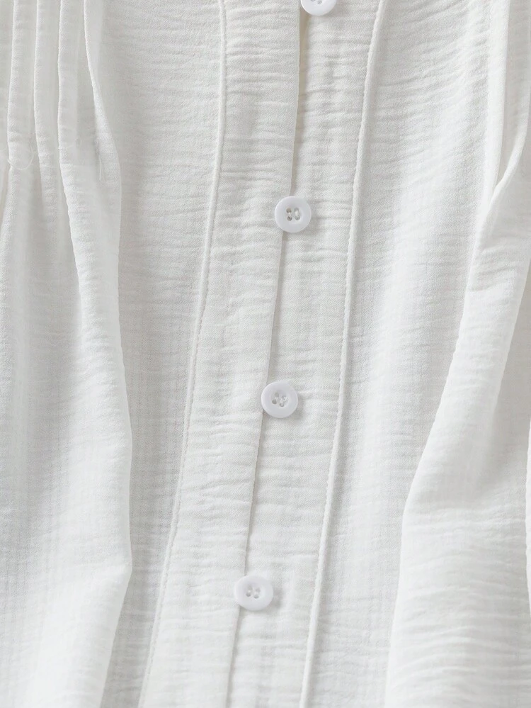 Women's Vacation Casual Solid Color Notch Collar Shirt Women's Winter Sweater Fall Women Fall For Women Autumn Fall Tops Women Winter Coat Women , Casual Women White White Blouse Thanksgiving For Women