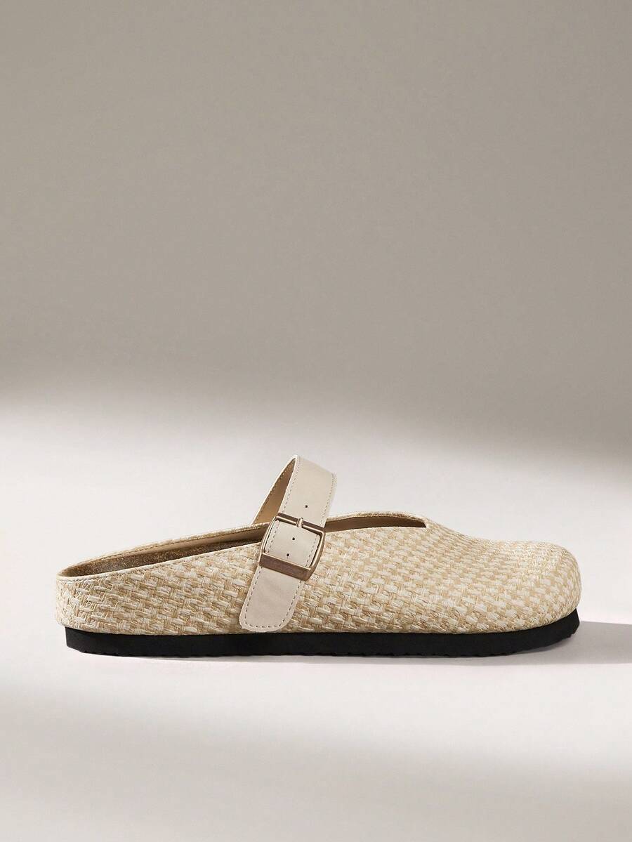 Solecia Sepatu Flat Slip-On Wanita Terbaru untuk Musim Semi/Gugur - Aprikot - View 1