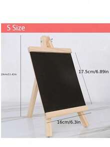 1 قطعة إيزل خشبي لوحة طباشيرية 16*29/21*36/26*48 سم للمنزل والمكتب وكافيه المطعم، لوحة عرض إبداعية، بار، لافتة سعر السوبر ماركت، إطار لوحة سوداء صغيرة وإيزل، هدية مثالية لعيد الميلاد والعام الجديد والعودة إلى المدرسة، ديكور عيد الميلاد والهالوين والخريف، ديكور الزفاف - الأسود - مشاهدة 14