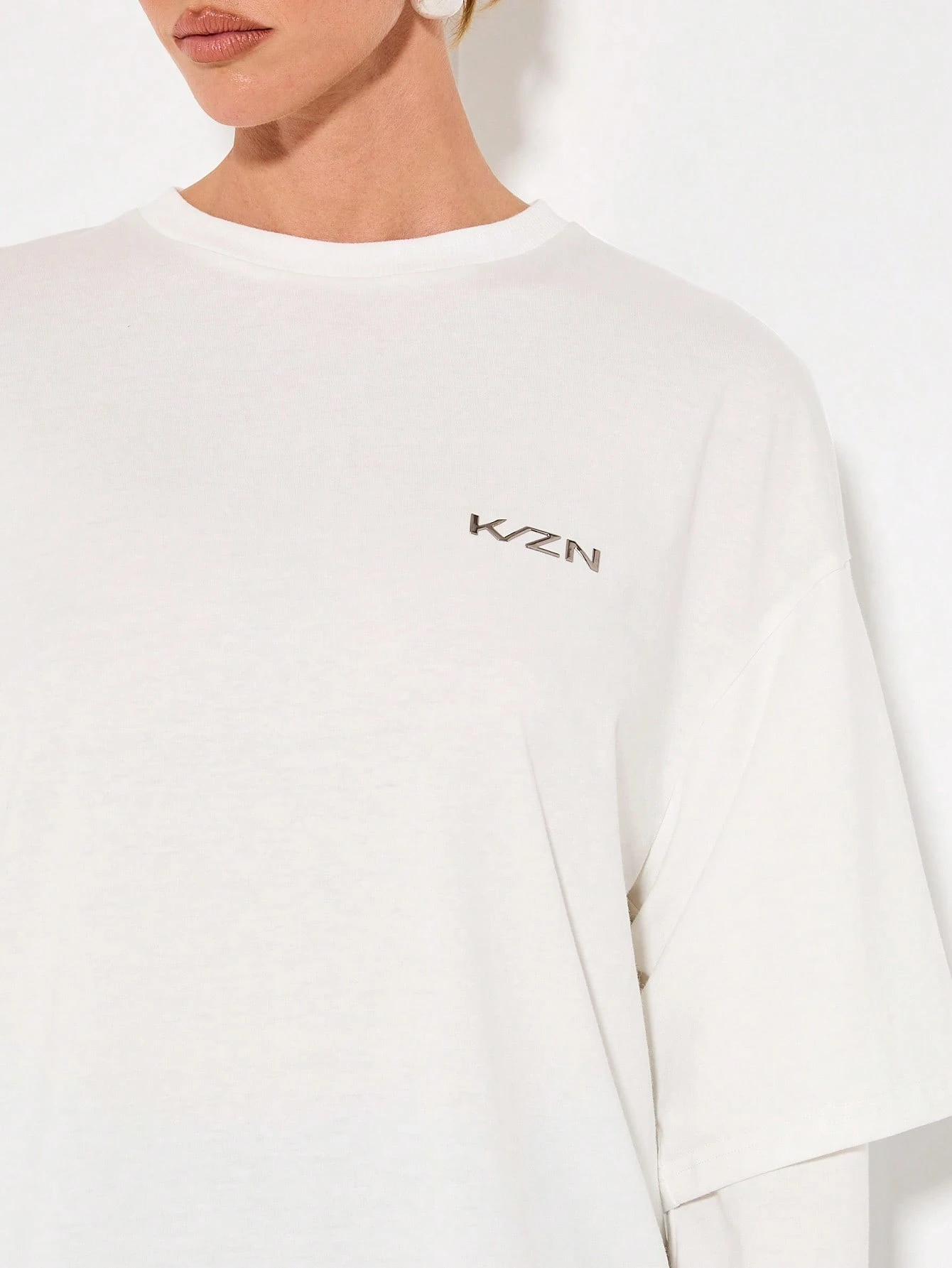 KIZN Langärmliges Oversize-Sweatshirt mit Buchstaben-Print