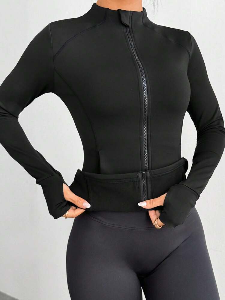Women's Thermal Lined Outdoor Casual Yoga Jacket, Autumn