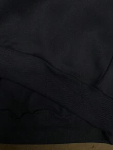 INAWLY Sweatshirt Lengan Mengembang Bertema Halloween, Sweatshirt Leher Bulat Bertema Horor, Sweatshirt Wanita Leher Bulat dengan Motif Gelembung Bertema Halloween - Hitam - View 5