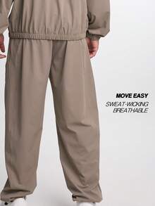 Herren Khaki Jogginghose mit Kordelzug in der Taille