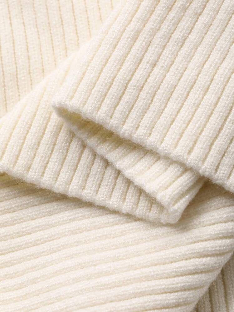 Autumn/Winter Casual Solid Color Fitted Waist Cardigan & Pencil Skirt 2-Piece Set, Elegant & Fashionable Women Knit Sweater Outfit