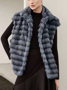 Uhlyne Party Halloween Women Faux Chinchilla Fur Winter Coats,Spring/Autumn/Winter Women, Retro,Work Wear, Office Wear, Teacher Outfits, Back To School, Fall , Business Casual, Old Money Style