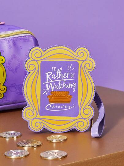 FRIENDS X SHEIN 字母框架形状的零钱包、礼物