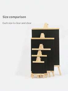 1 قطعة إيزل خشبي لوحة طباشيرية 16*29/21*36/26*48 سم للمنزل والمكتب وكافيه المطعم، لوحة عرض إبداعية، بار، لافتة سعر السوبر ماركت، إطار لوحة سوداء صغيرة وإيزل، هدية مثالية لعيد الميلاد والعام الجديد والعودة إلى المدرسة، ديكور عيد الميلاد والهالوين والخريف، ديكور الزفاف - الأسود - مشاهدة 4