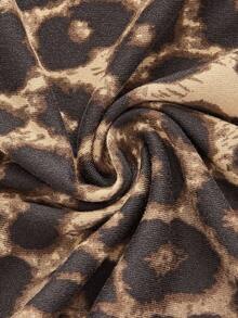 ROMWE Ladies' Leopard Print T-Shirt, School