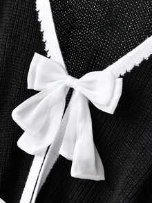 SHEIN CURVE+ 大码女式橙色蝙蝠袖露肩毛衣，秋冬 - 橘色 - 查看 4