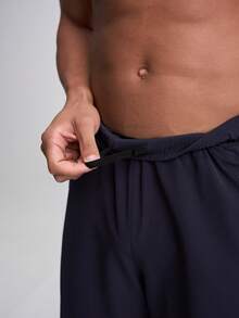 Men's Elastic Waist Wide Leg Loose Casual Pants - Blue - View 3