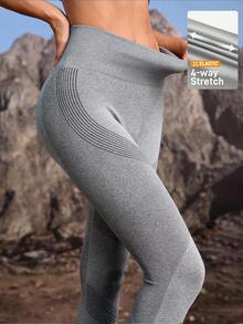 In My Nature 休闲时尚百搭修身舒适女式户外紧身裤 - 灰色 - 查看 7