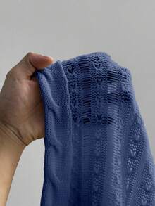 Flirla Top ample en tricot ajouré style bohème élégant et pour femmes grandes tailles, convient pour les tenues de vacances, adapté pour le printemps, l'été et l'automne