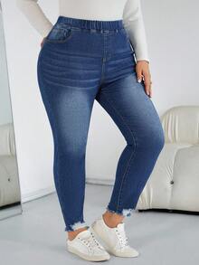 SHEIN CURVE+ Quần jean bó màu trơn cạp chun, sờn rách thường ngày cỡ lớn cho nữ, Quần jean mùa đông cho nữ, Giữ ấm tốt hơn, Quần denim mùa thu, Quần denim mùa thu và mùa đông, Quần denim dày, Quần denim giữ nhiệt, Vải chải giữ nhiệt, Mùa thu, Mùa thu cho nữ, Mùa đông, Mùa thu ấm áp thoải mái, Du lịch, Đi làm, Tiệc tùng, Kỳ nghỉ, Phong cách Old Money, Mua sắm, Tiệc tối, Thanh lịch, Tiệc tùng, Hẹn hò, Mùa đông, Mùa thu, Mùa thu, Halloween, Giáng sinh, Năm mới, Lễ tạ ơn, Tiệc tùng, Quần denim bó cạp chun cho nữ, Vừa vặn với túi, Đa năng, Đường cong cho nữ, Quần denim bó màu xanh co giãn cỡ lớn Quần jean mùa đông cho nữ Quần jean mùa đông cho nữ Quần jean bó co giãn Quần denim cạp cao có gấu cong cho nữ, Mùa thu cho nữ, Quần jeans bó màu xanh co giãn, Mùa thu, Quần jeans bó rách cỡ lớn cho nữ, Thời trang mùa thu, Giáng sinh, Halloween - Màu xanh lam - Xem 3
