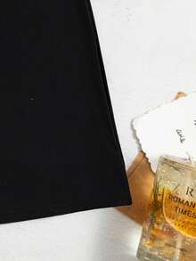 Swim Vcay Tie  Dye Contrast Mesh One Piece Swimsuit,Summer Beach - Black - View 5