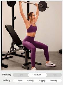 GLOWMODE 26" CoreHold FeatherFit™-Sculpt Lunge & Lounge No Slip Fit Boning Tummy Control Seamless Leggings With Side Pockets Workout Running Gym Spring - ceri cola - View 8