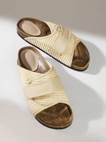Solecia Zapatos de mujer con suela gruesa tipo mule, mocasines casuales para primavera y otoño - Caqui - Ver 6