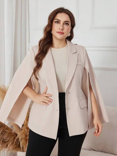 Graceveil Blazer capa elegante y versátil para mujeres de talla grande