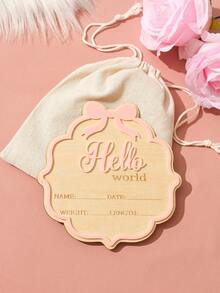 SHEIN 新生儿摄影服装和道具铭牌 - 彩色 - 查看 4