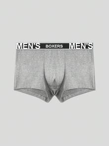 SHEIN 5件套男士字母松紧腰休闲平角内裤 - 彩色 - 查看 7