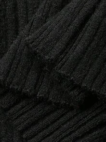 DAZY Suéter elegante de mujer con bloqueo de color y hombros descubiertos, otoño/invierno