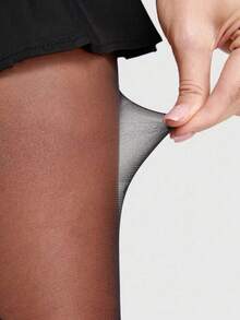 ROMWE Goth Women's Sheer Leggings/Tights/Pantyhose (Recommended For 75lbs To 125lbs) - Black - View 2