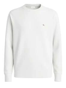Calvin Klein Men's Sweatshirt White - BRIGHT WHITE - View 4