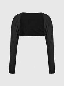 ROMWE Camiseta de tirantes y cárdigan versátil y minimalista para mujer, apta para todas las estaciones, con protección solar - Multicolor - Ver 6