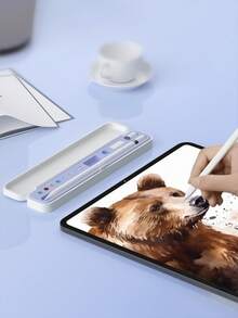 JMMO Apple Pencil 第一代和第二代触控笔笔尖盖适配器支架盒，时尚收纳，耐用保护，小巧便携，适用于 iPad 平板电脑笔，方便随时使用（不含笔和配件） - 彩色 - 查看 5