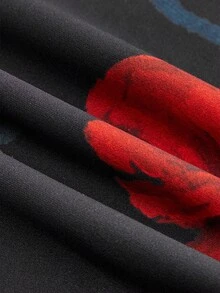 lacRébo 花卉高领连体衣搭配坦噶剪裁秋季女装秋冬 - 彩色 - 查看 12