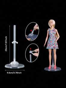 5/10/20 pezzi Supporto espositivo trasparente | Robusto e moderno | Senza alimentazione elettrica - Ideale per decorazione domestica e d'ufficio, supporto per statuine e bambole