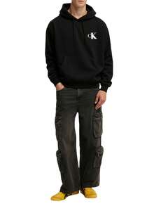 Calvin Klein Men's Pullover Sweatshirt Black - Black - View 3