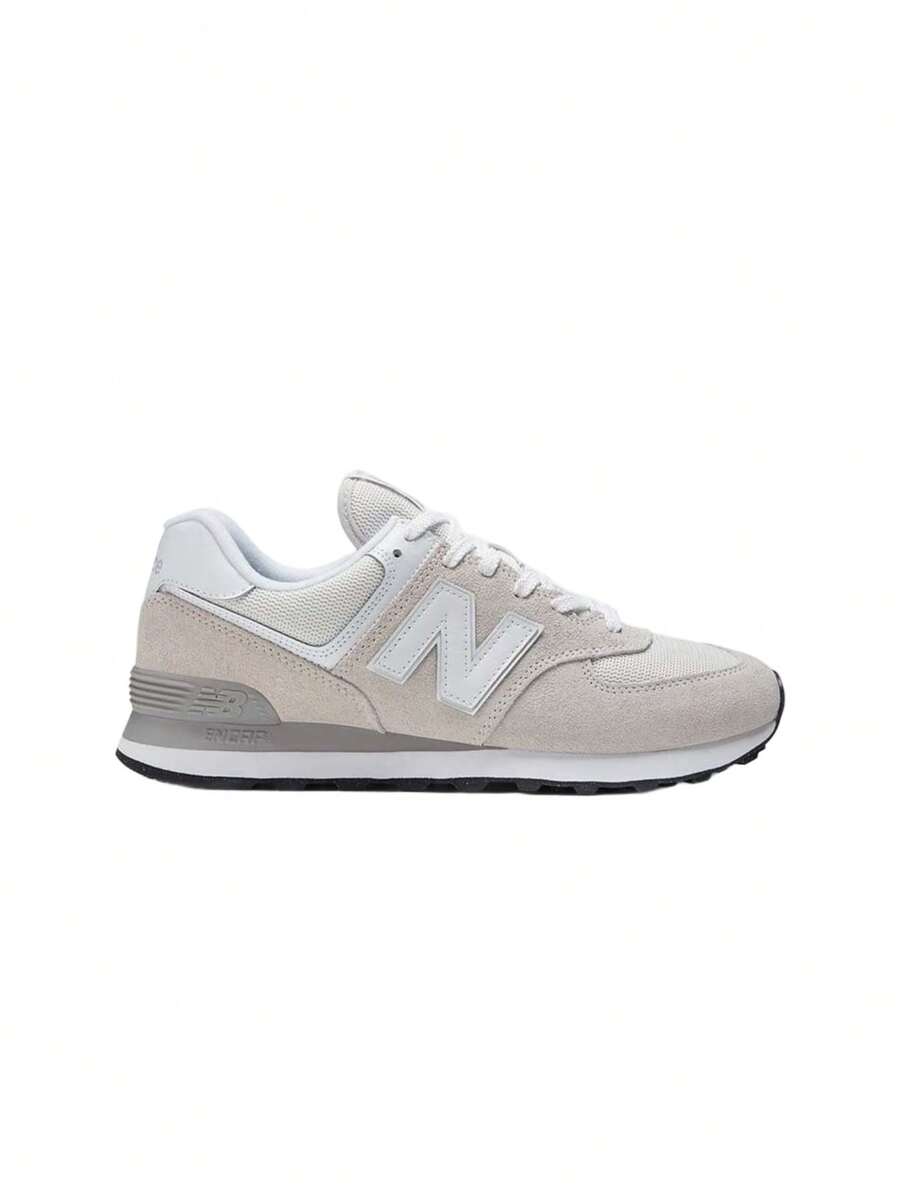 Classic NB Men's And Men's Shoes Jogging 574 Series Retro Dad Sports Breathable Casual Shoes ML574EVW, Men's Sneakers, Grey - NIMBUSCLOUDwithNBWHITE - View 1