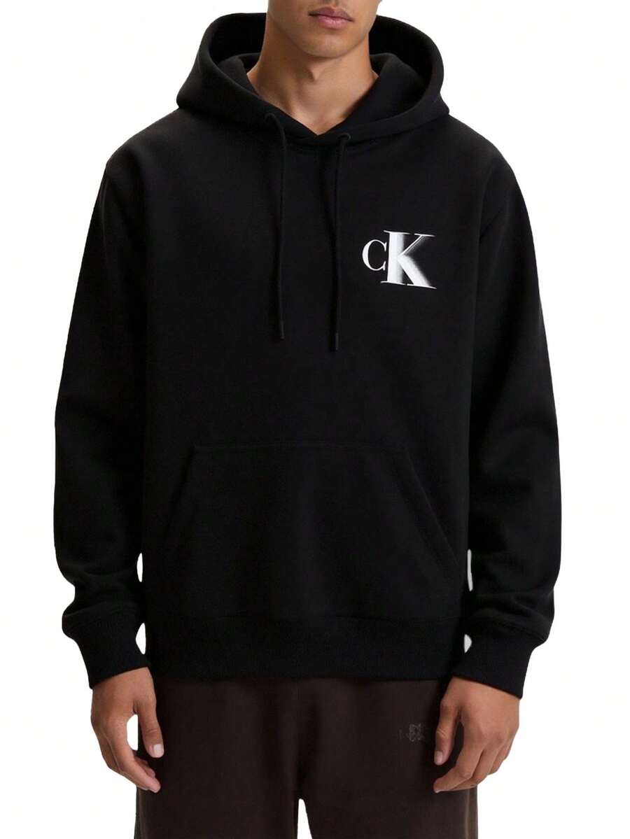 Calvin Klein Men's Pullover Sweatshirt Black - Black - View 1
