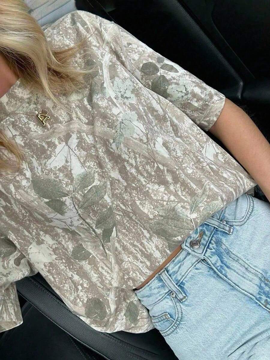 INAWLY 休闲宽松女式短袖 T 恤，简约风格，适合日常穿着